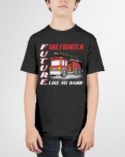 Future firefighter like my daddy Youth T-Shirt garment-youth-tshirt-front-01