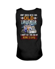 Don't Mess With This Old Trucker Being Stupid Unisex Tank tile