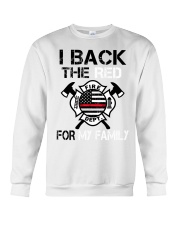 I Back The Red For My family Crewneck Sweatshirt tile