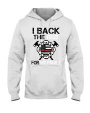 I Back The Red For My family Hooded Sweatshirt tile