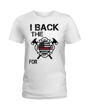 I Back The Red For My family Ladies T-Shirt tile