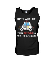 That's what I do I drive wee woo car Unisex Tank tile