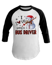 I love being a bus driver Baseball Tee tile