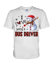 I love being a bus driver V-Neck T-Shirt tile