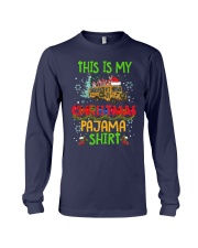 This is my school bus christmas pajama shirt Long Sleeve Tee tile