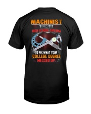 Machinist Using a High Scholl Diploma Premium Fit Mens Tee tile