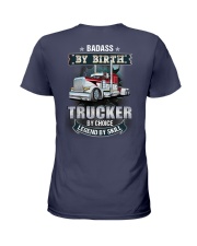 Badass by birth trucker by choice legend by skill Ladies T-Shirt tile