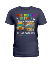Bus driver besties Ladies T-Shirt tile