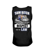 Sum Bithch Respect For The Law Unisex Tank tile
