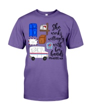 She Works Willingly With Her Hands Premium Fit Mens Tee tile