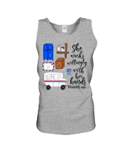 She Works Willingly With Her Hands Unisex Tank tile