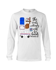 She Works Willingly With Her Hands Long Sleeve Tee tile
