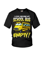 I love driving my school bus empty Youth T-Shirt tile