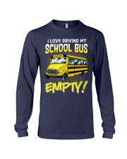I love driving my school bus empty Long Sleeve Tee tile