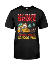 My sleigh broke so now I drive a school bus Premium Fit Mens Tee tile