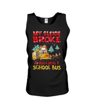 My sleigh broke so now I drive a school bus Unisex Tank tile