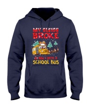My sleigh broke so now I drive a school bus Hooded Sweatshirt tile