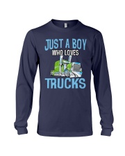 Just A Boy Who Loves Trucks Long Sleeve Tee tile
