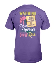 Warning Postal Worker Own Risk Premium Fit Mens Tee tile