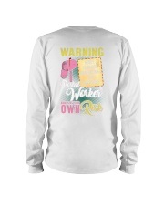 Warning Postal Worker Own Risk Long Sleeve Tee tile