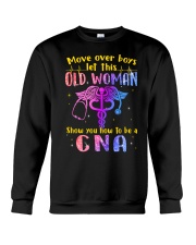 Move over boys let this old woman Crewneck Sweatshirt tile