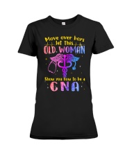 Move over boys let this old woman Premium Fit Ladies Tee tile