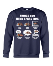 Things I do in my square time Crewneck Sweatshirt tile