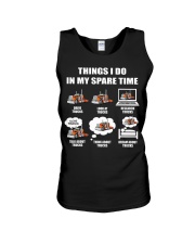 Things I do in my square time Unisex Tank tile