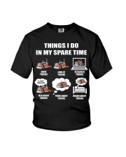Things I do in my square time Youth T-Shirt front