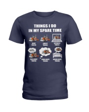Things I do in my square time Ladies T-Shirt tile