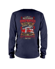 Retired Firefighter I gotta ask my wife Long Sleeve Tee tile