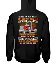 I'm An Old School Trucker Hooded Sweatshirt back