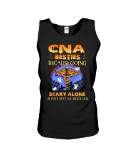 CNA Besties because going scary alone is just not Unisex Tank tile