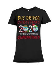 Bus driver christmas 2020 Premium Fit Ladies Tee tile