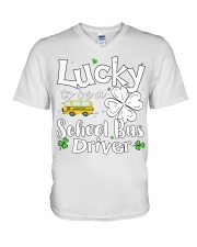 Bus Lucky V-Neck T-Shirt tile