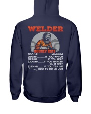 Welder Hourly rate Hooded Sweatshirt tile