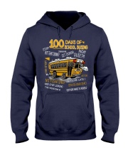 100 days of school bussing Hooded Sweatshirt tile