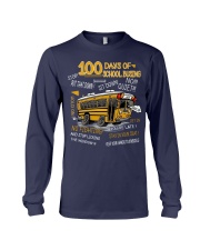 100 days of school bussing Long Sleeve Tee tile