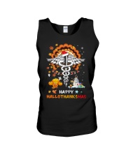 Happy hallo thanksmas Unisex Tank tile