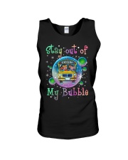 Stay out of my bubble Unisex Tank tile