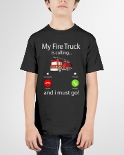 My Fire Truck is calling and i must go Youth T-Shirt garment-youth-tshirt-front-01