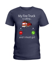 My Fire Truck is calling and i must go Ladies T-Shirt tile