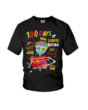 100 days of school busing got me feelin Youth T-Shirt tile