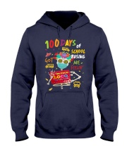100 days of school busing got me feelin Hooded Sweatshirt tile