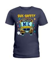 Bus Safety starts with me Ladies T-Shirt tile