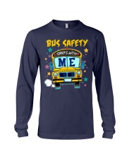 Bus Safety starts with me Long Sleeve Tee tile