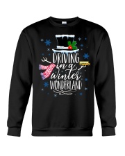 Driving in a winter wonderland Crewneck Sweatshirt front