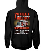 70 feet and 40 tons makes a hell of suppisitory Hooded Sweatshirt back