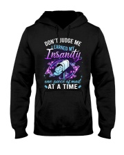 Don't judge me I earned my instanity one piece Hooded Sweatshirt tile