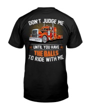 Don't judge me until you have the balls to ride Premium Fit Mens Tee tile